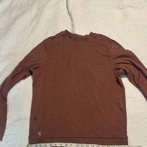 Vuori Men's Ponto Performance Brown Long Sleeve